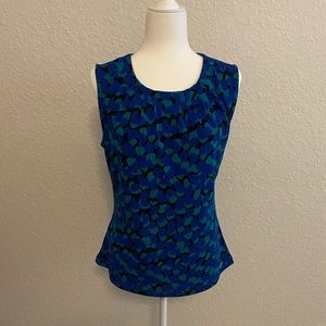 sleeveless blouse (jacket sold separately)